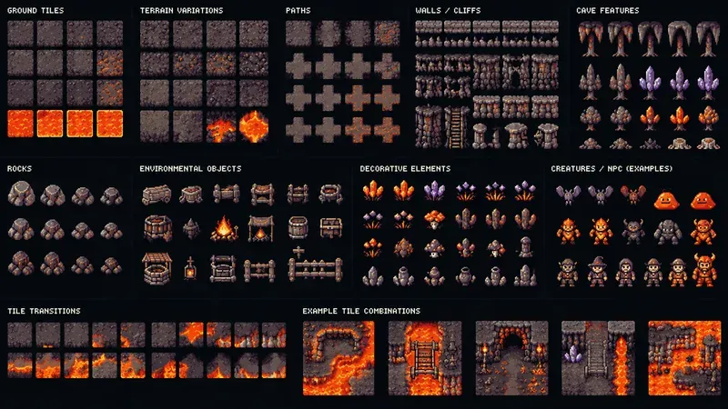 8bit RPG World Tileset Generator