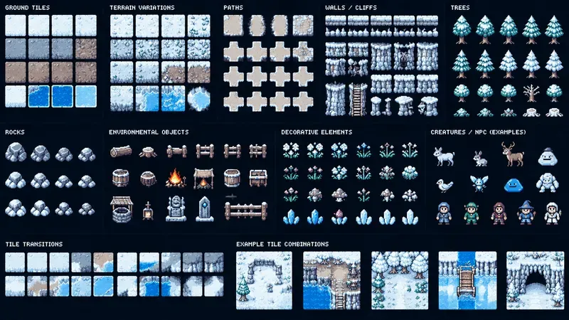 8bit RPG World Tileset Generator