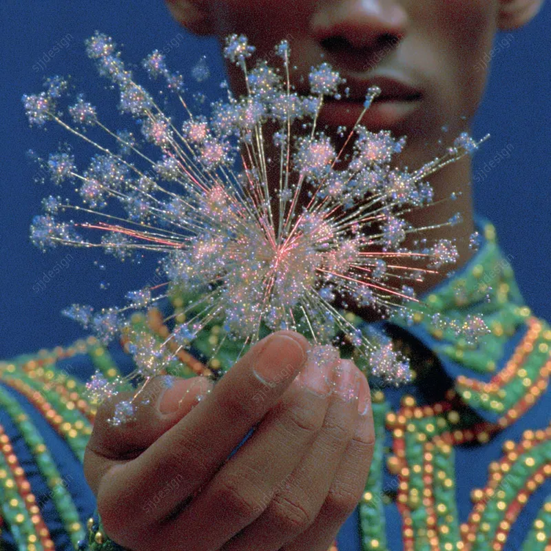 Beaded Fantasy Portrait Art
