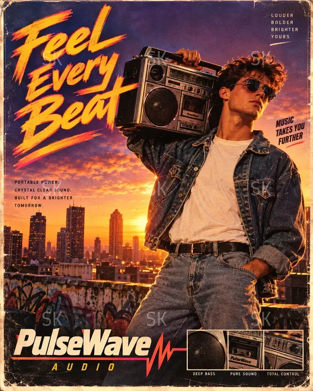 Cinematic 80s90s Retro Advertisements