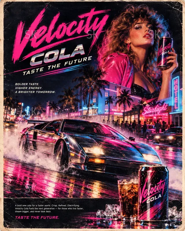 Cinematic 80s90s Retro Advertisements