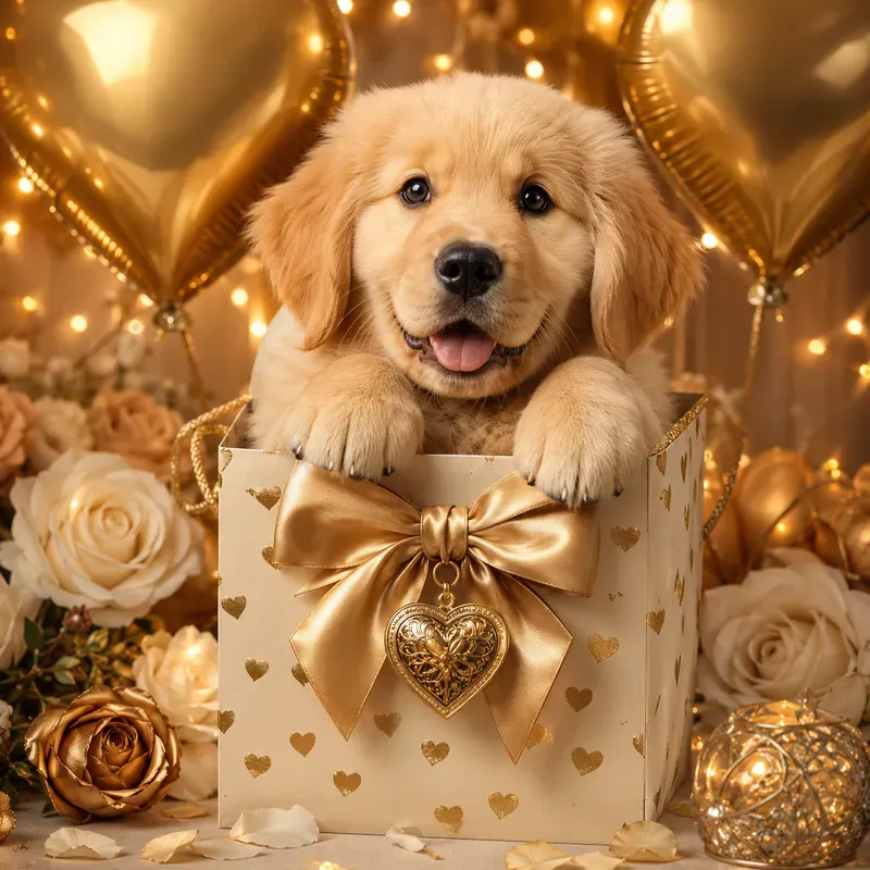 Golden Heart Gift Portraits