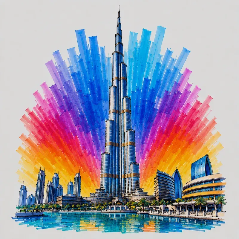 Vibrant Marker City Posters