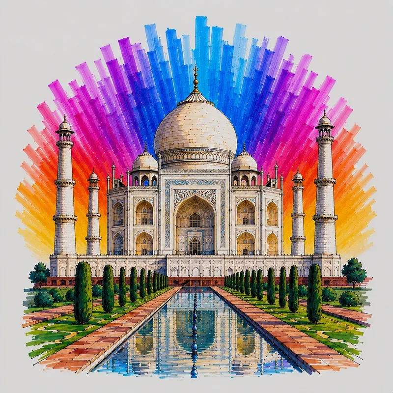 Vibrant Marker City Posters