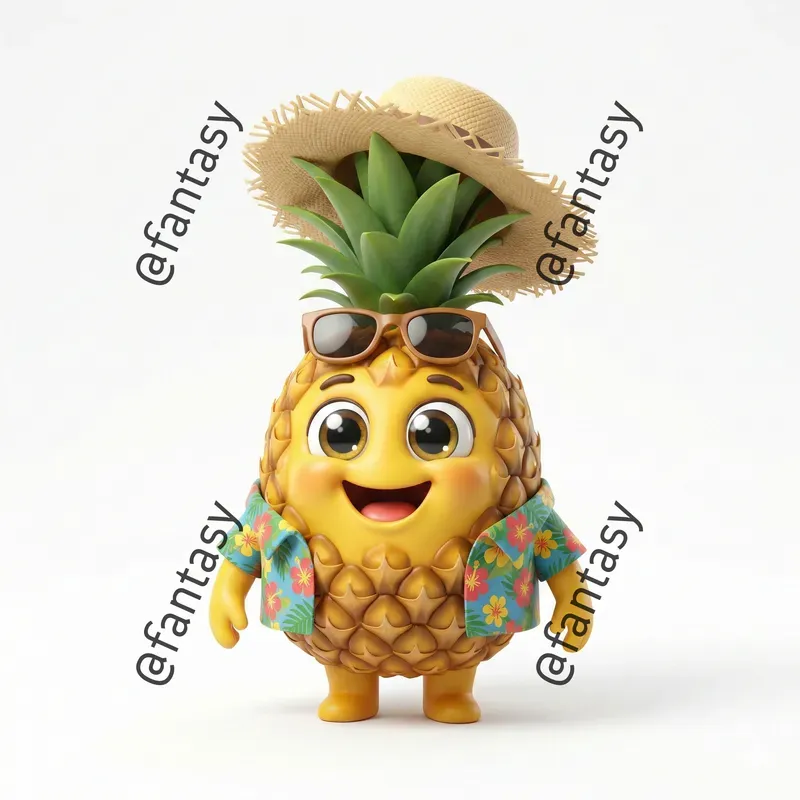 Cute Fruit Character Mascot Generator