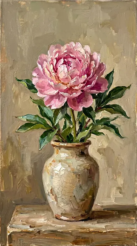 Impressionist Oil Painting Flowers