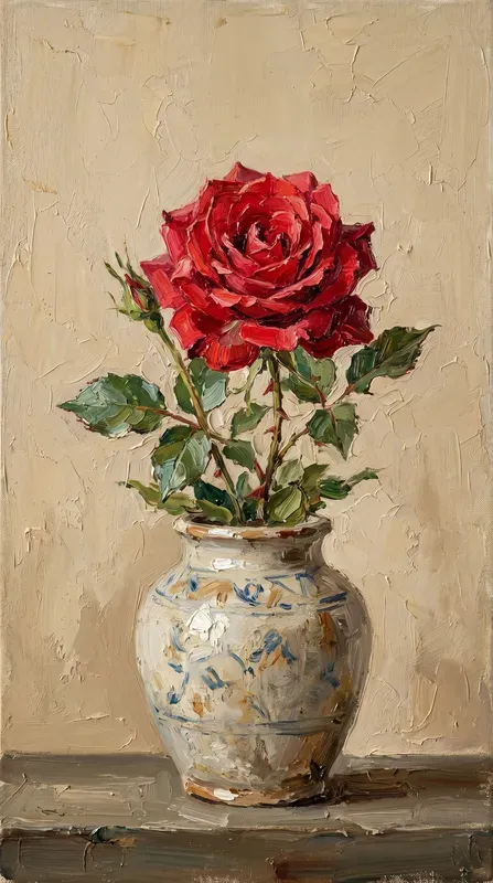 Impressionist Oil Painting Flowers