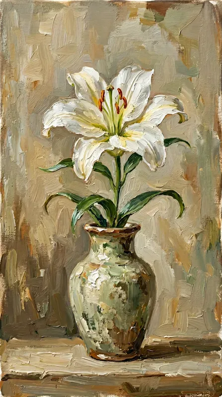 Impressionist Oil Painting Flowers