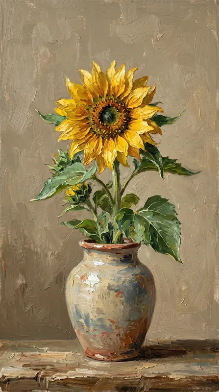 Impressionist Oil Painting Flowers