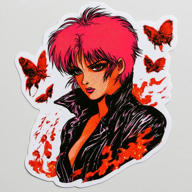 Retro Pop Art Element Stickers
