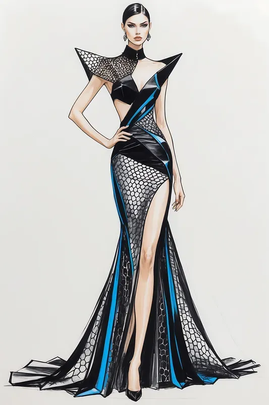 Professional Fashion Sketch Illustrations
