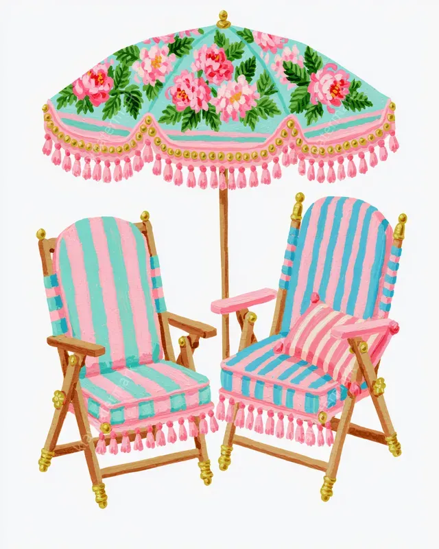 Coastal Cowgirl Summer Cliparts