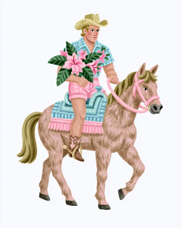 Coastal Cowgirl Summer Cliparts