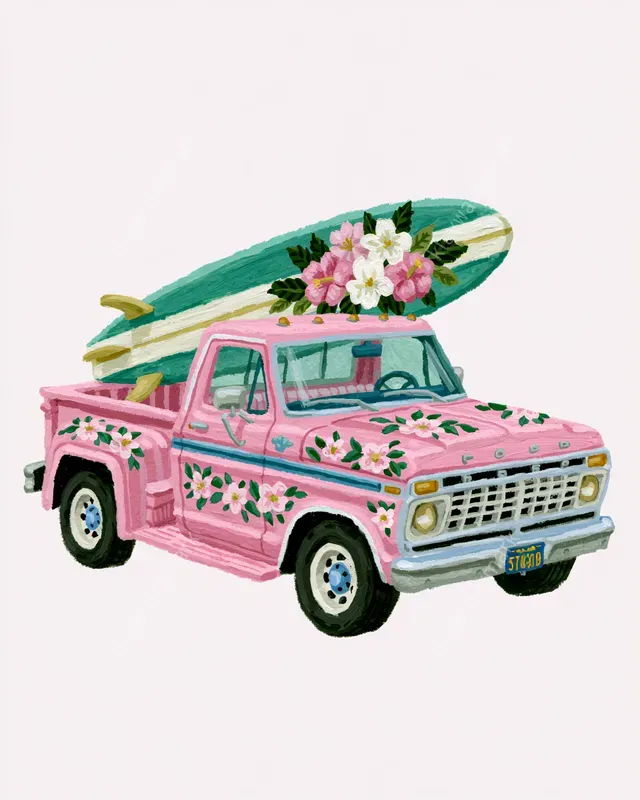 Coastal Cowgirl Summer Cliparts