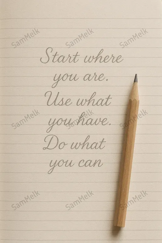 Elegant Handwritten Quotes On Notebooks