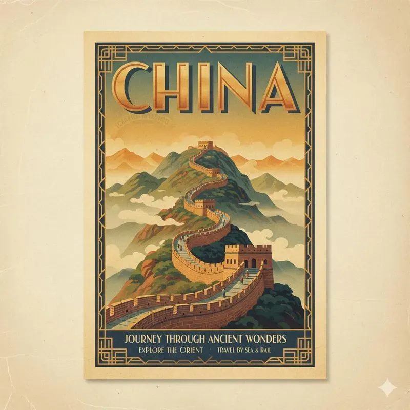 Art Deco Vintage Travel Posters