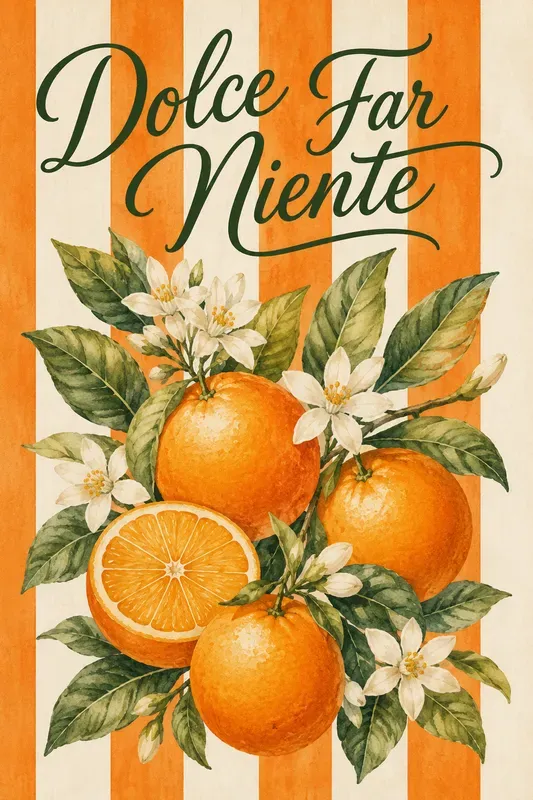 Mediterranean Striped Watercolor Posters