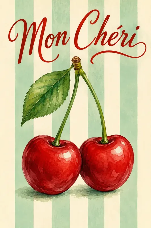Mediterranean Striped Watercolor Posters