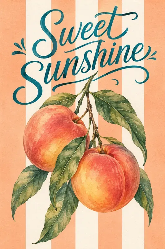 Mediterranean Striped Watercolor Posters