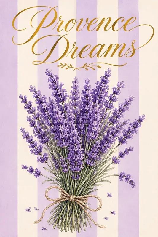 Mediterranean Striped Watercolor Posters