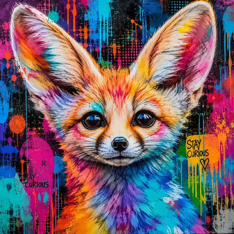 Vibrant Pop Art Animal Portraits