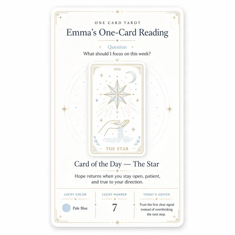 Minimal Tarot Fortune Cards