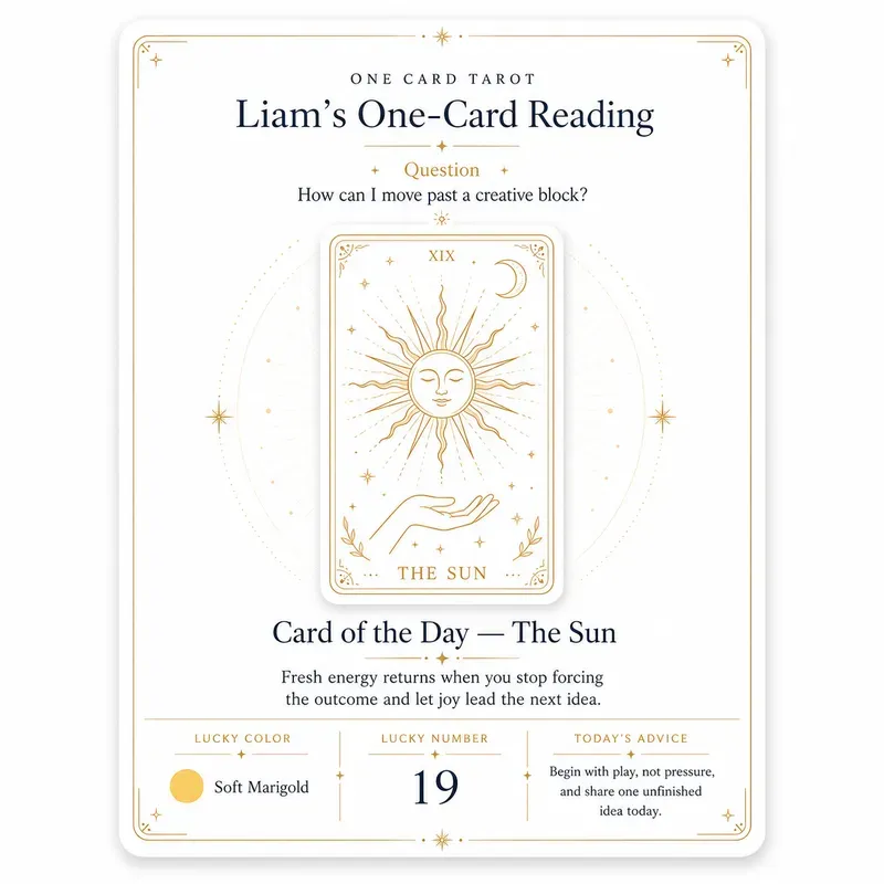 Minimal Tarot Fortune Cards