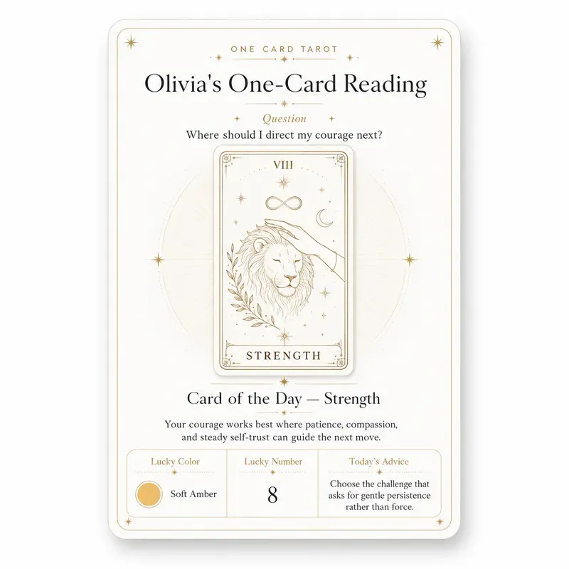 Minimal Tarot Fortune Cards