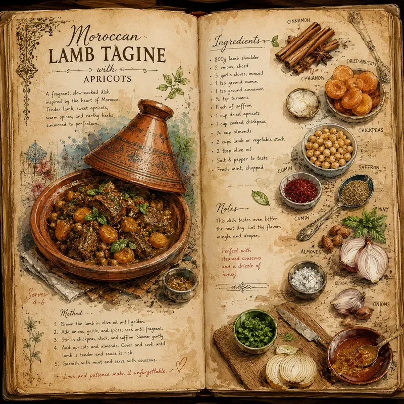 Vintage Cookbook Art