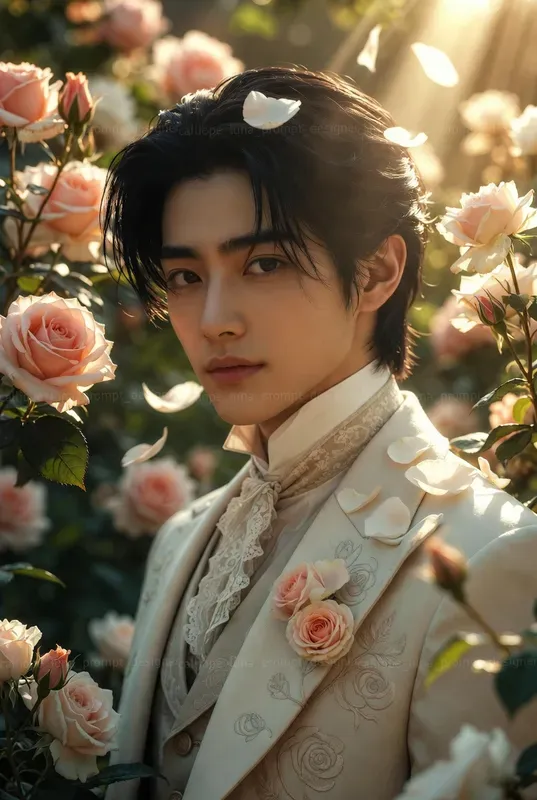Ethereal Victorian Rose Gentlemen