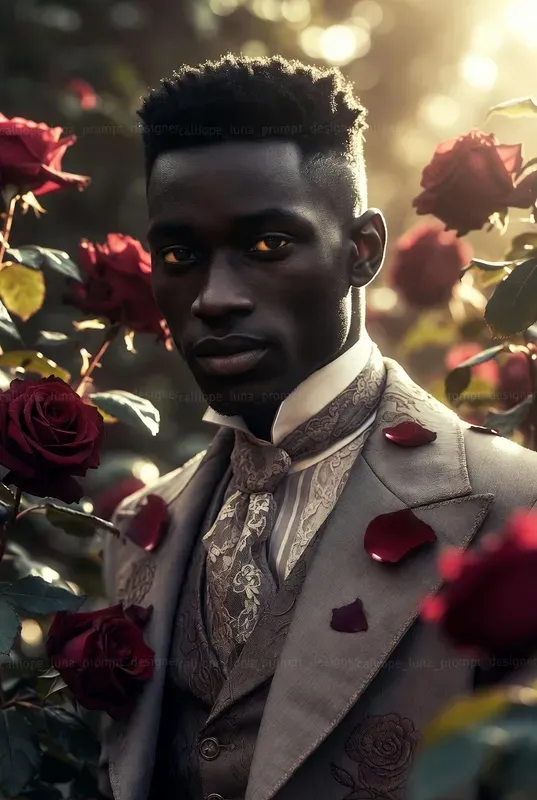 Ethereal Victorian Rose Gentlemen