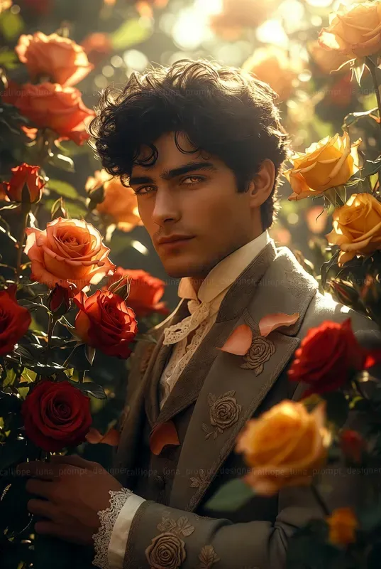 Ethereal Victorian Rose Gentlemen