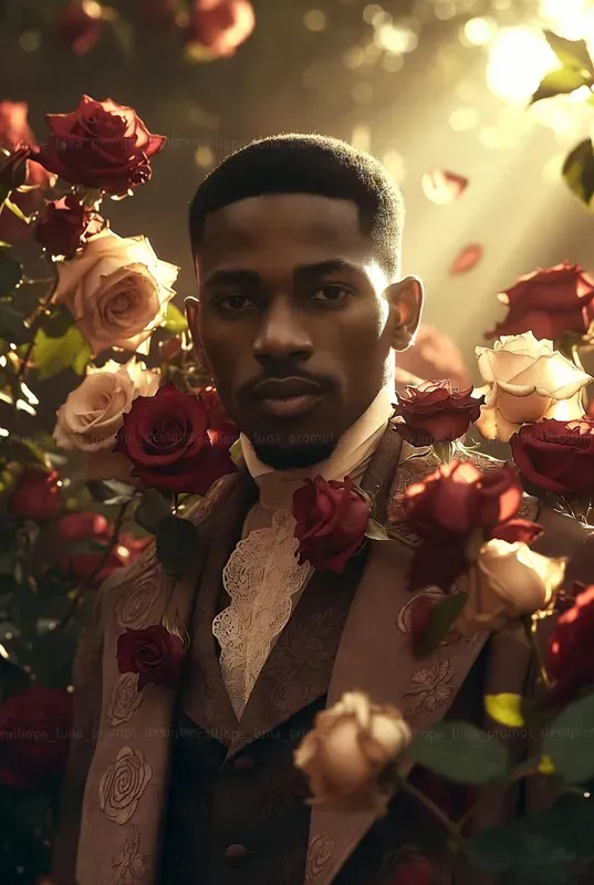 Ethereal Victorian Rose Gentlemen