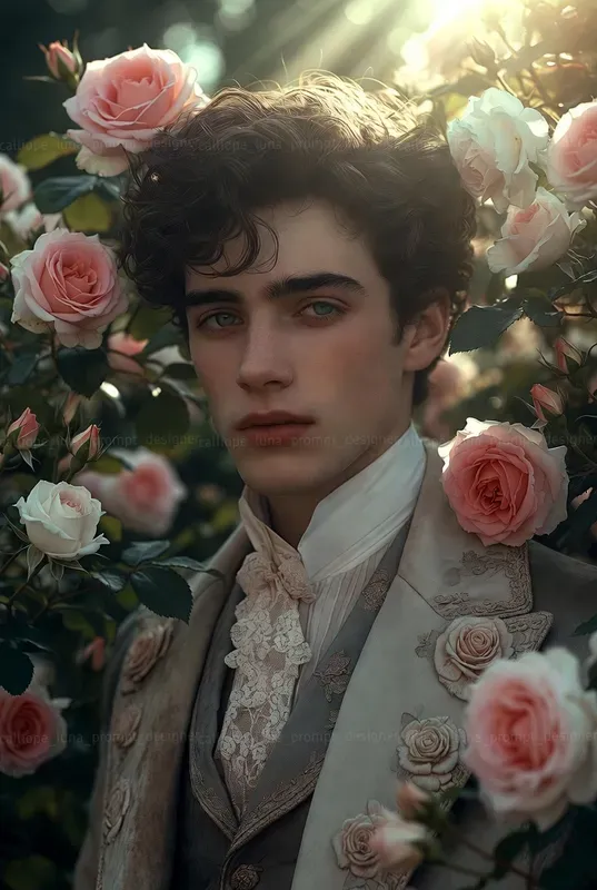 Ethereal Victorian Rose Gentlemen