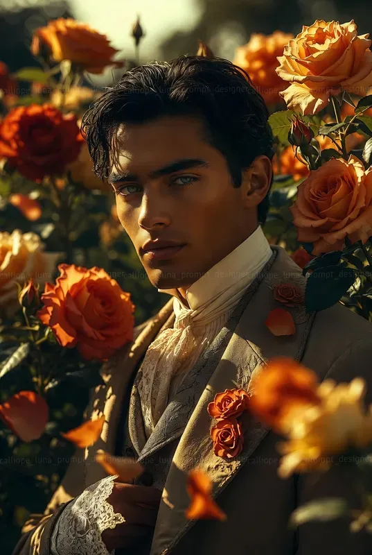 Ethereal Victorian Rose Gentlemen