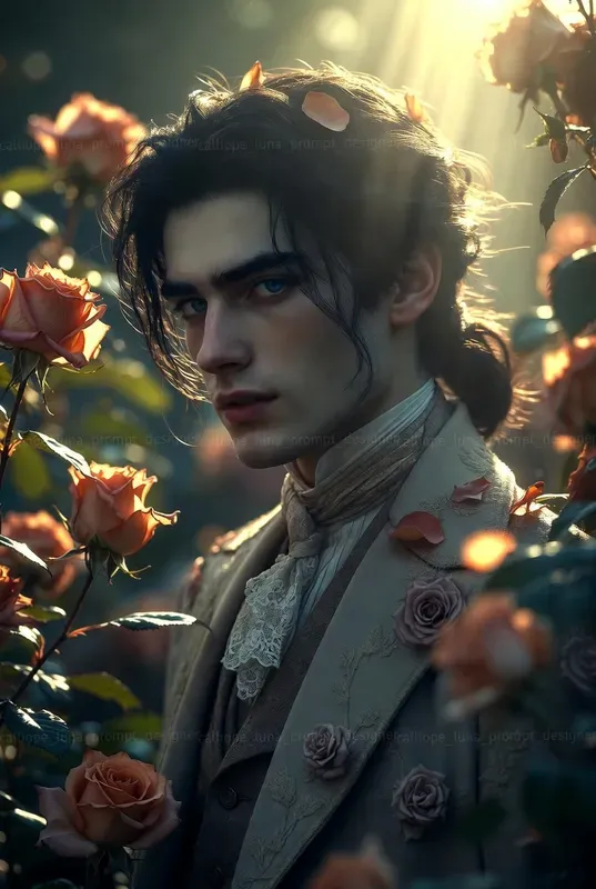 Ethereal Victorian Rose Gentlemen
