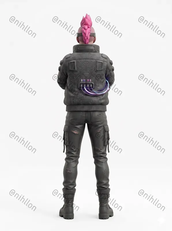 Backview Character Model Reproductions
