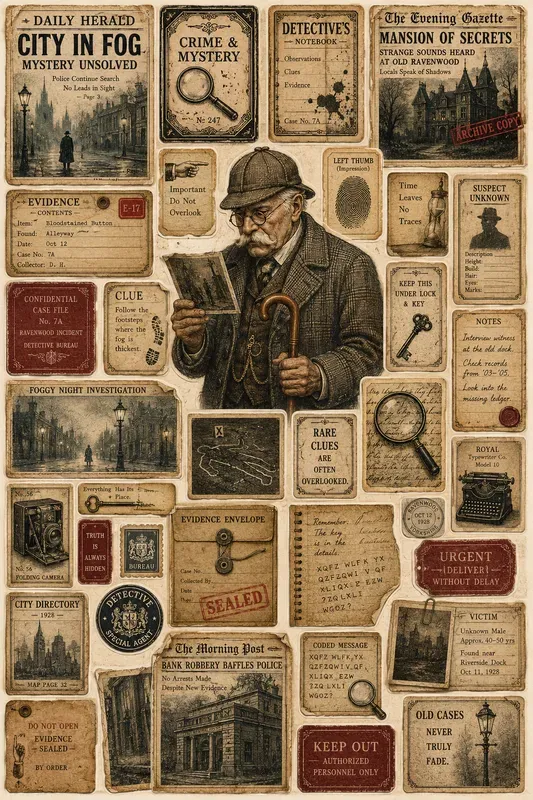 Vintage Mystery Crime Ephemera