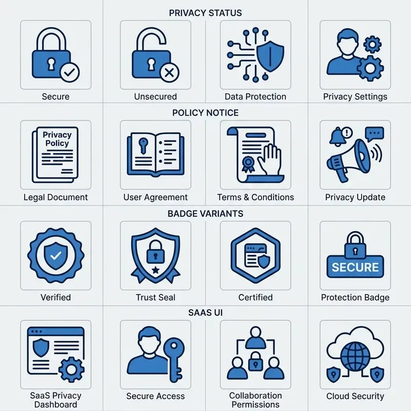 Privacy Status Icons
