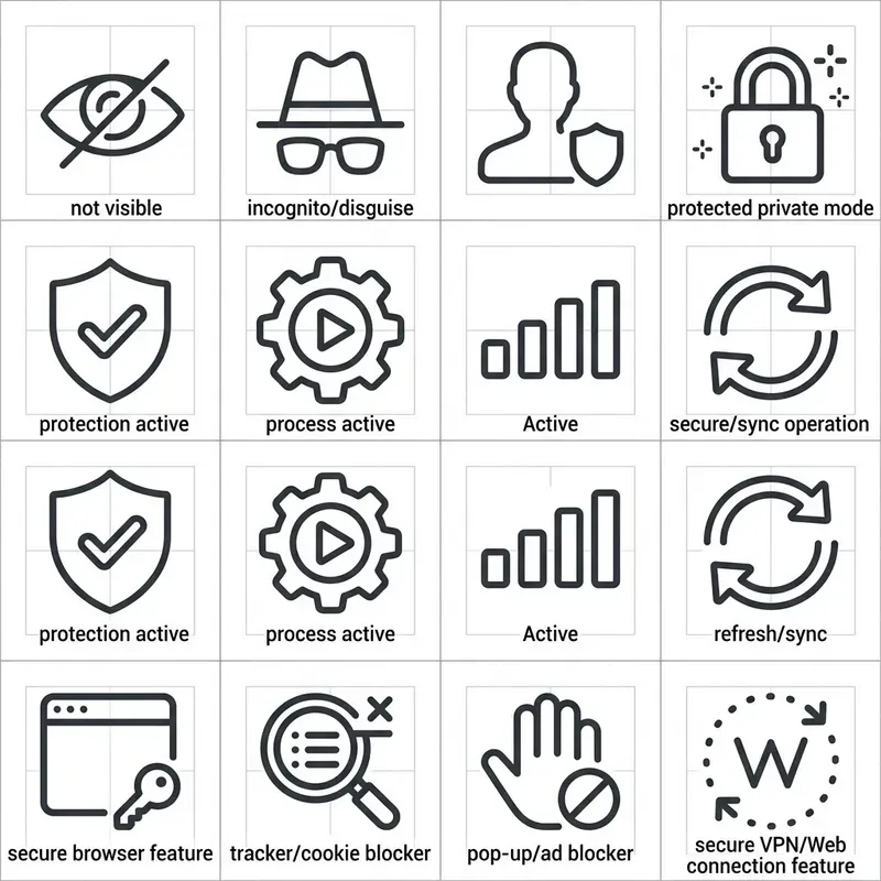 Privacy Status Icons