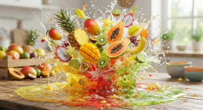 3D Food Splash Photography Series