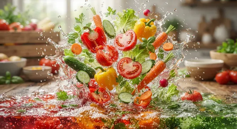 3D Food Splash Photography Series