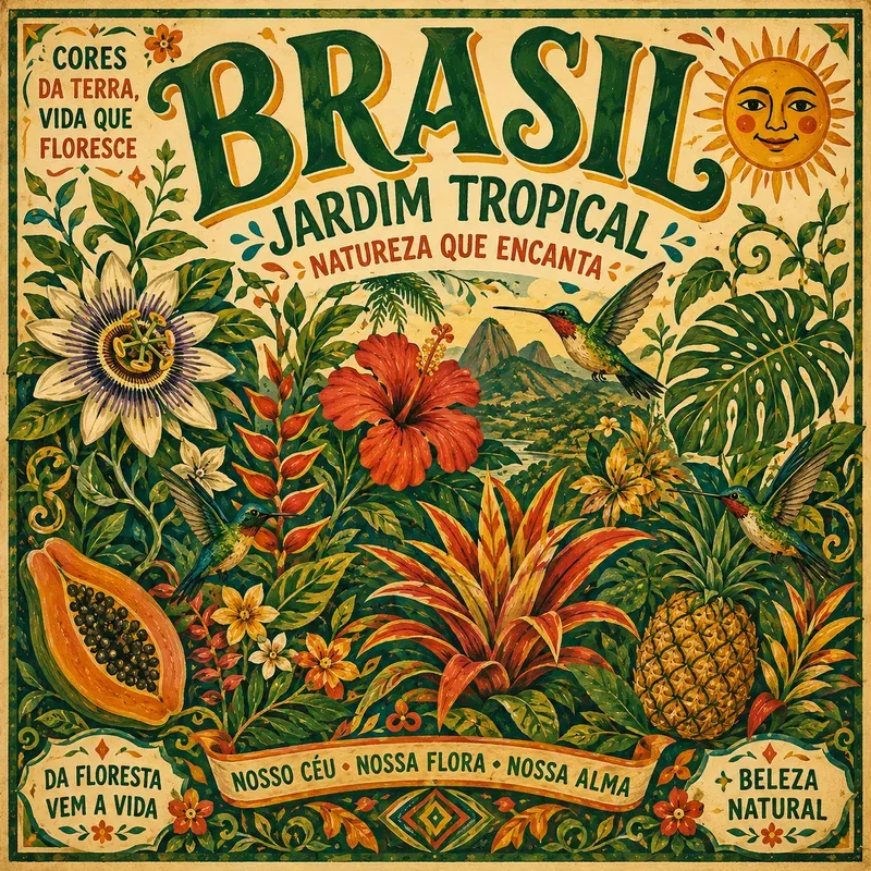 Tropical Brazil Folk Art Paradises