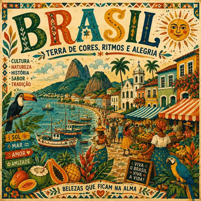 Tropical Brazil Folk Art Paradises