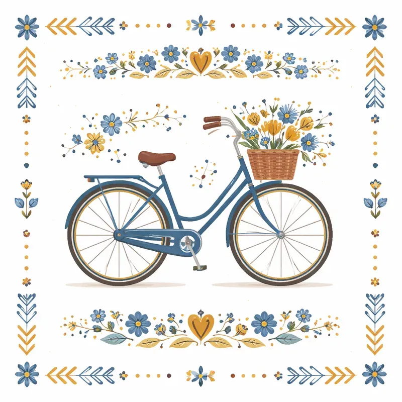 Nordic Folk Art Icon Grid Sets