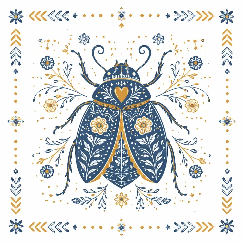 Nordic Folk Art Icon Grid Sets