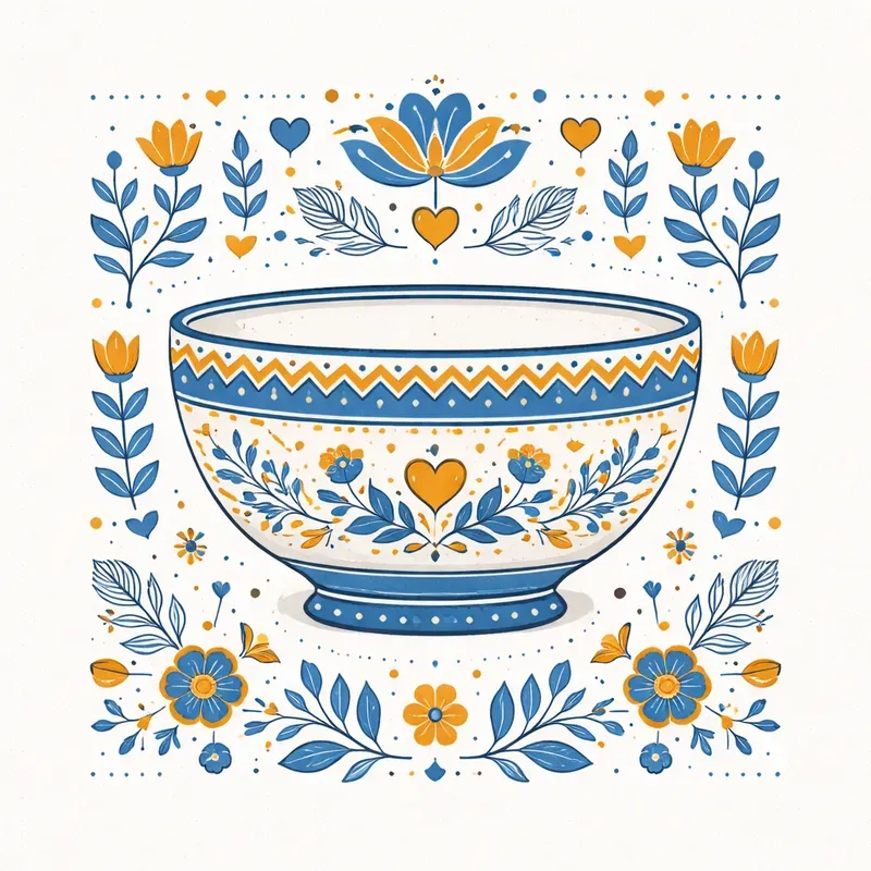 Nordic Folk Art Icon Grid Sets