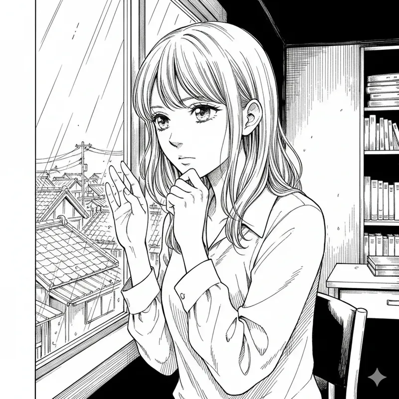 Manga Black White Illustrations