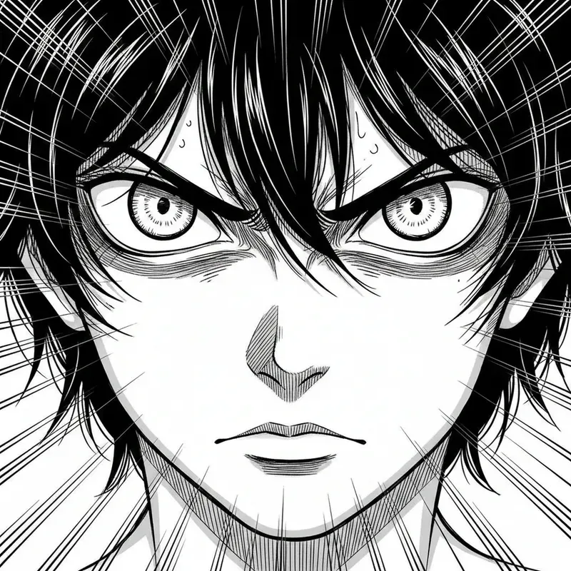Manga Black White Illustrations