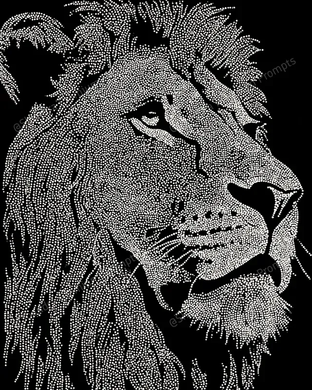 Dot Matrix Pointillist Art Logo Designs